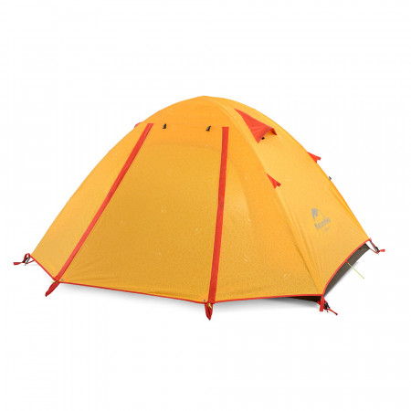 Двухслойная, 3-х местная палатка с алюминиевыми дугами, P-Series, оранжевая.