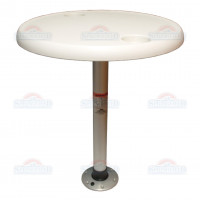 SF комплект стол круглый, диаметр 68см основание алюминий с замком