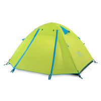 Двухслойная,4-х местная палатка с алюминиевыми дугами, P-Series, зеленая.