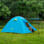 Двухслойная, 3-х местная палатка с алюминиевыми дугами, P-Series, синяя.