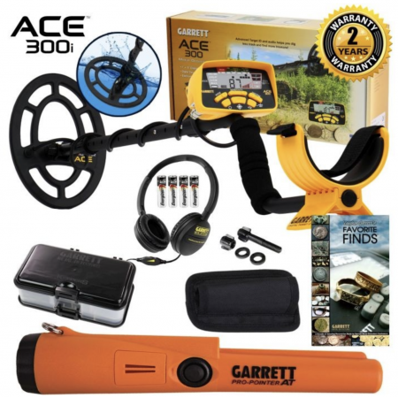 Металлоискатель GARRETT ACE 300i + Garrett Pro-Pointer AT + ПОДАРКИ